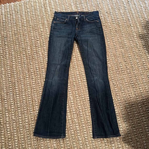 VINTAGE 7 For All Mankind jeans. Low rise. Bootcut. Size 27. Barely worn. - Picture 3 of 4